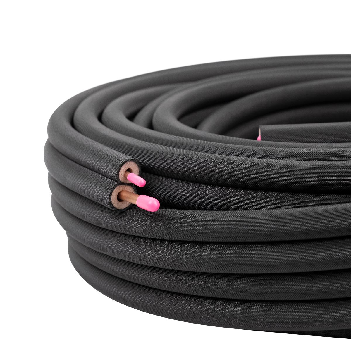 Big Man black insulated copper pair coil, standard 9mm-wall family