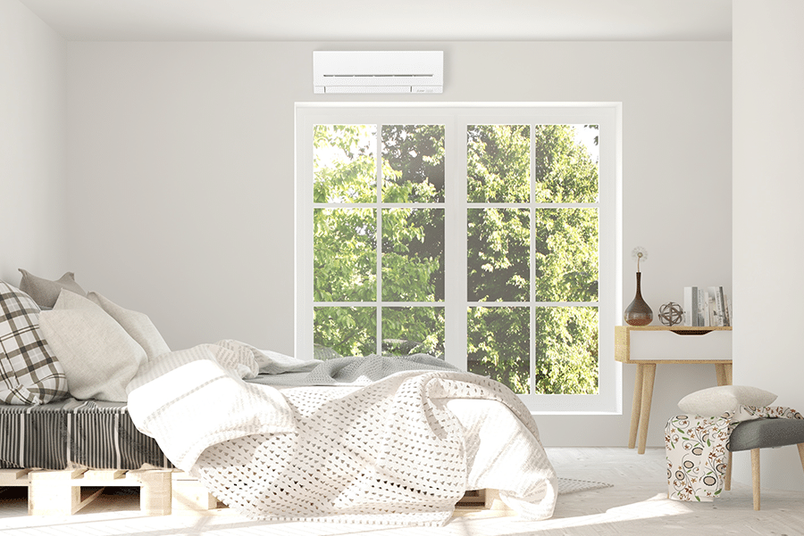 AP Mini bedroom installation example; manufacturer illustration, installation not included