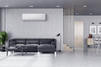 AS90 open-plan living installation example; installation not included