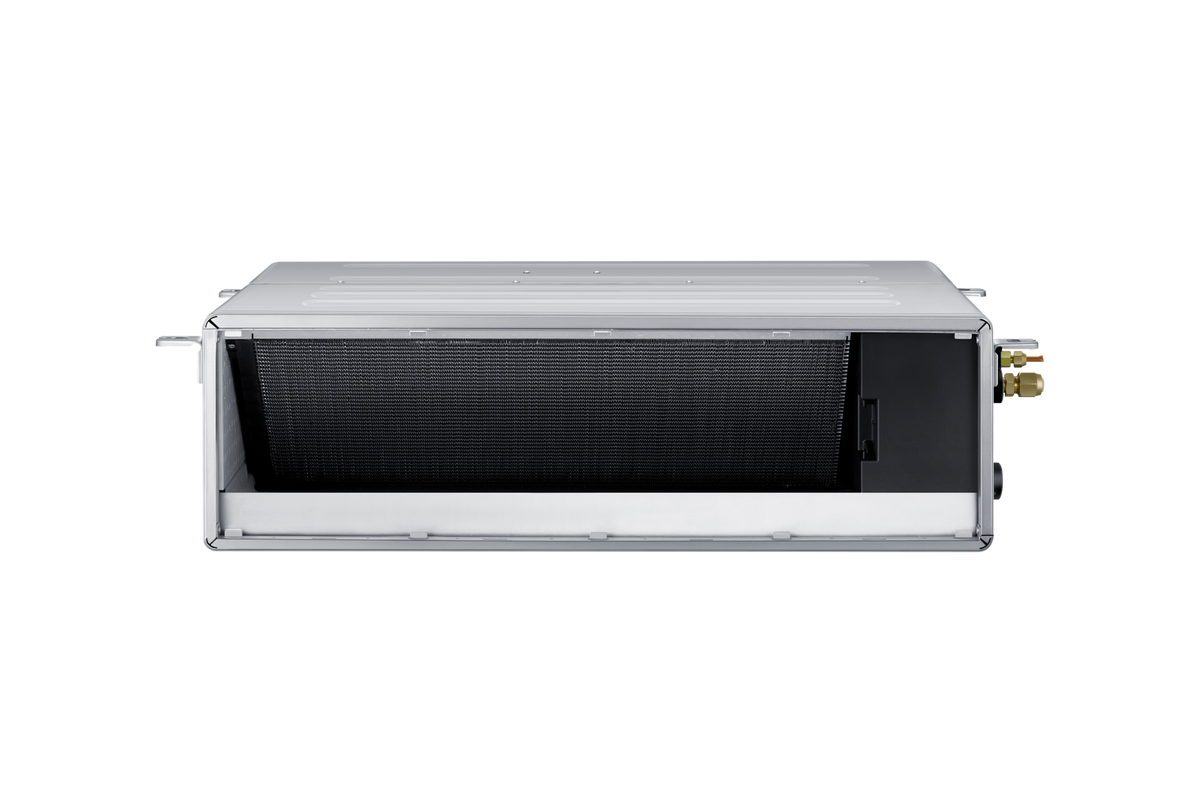 Samsung AC052TNHDKG/SA slim-line ducted indoor unit, front view