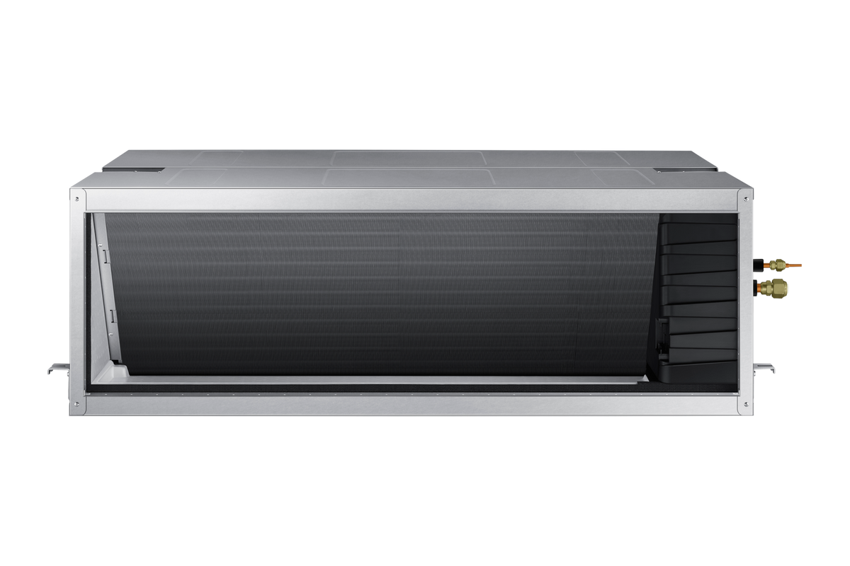 Samsung Duct S R410A indoor ducted unit - representative manufacturer family photo; accessories not implied